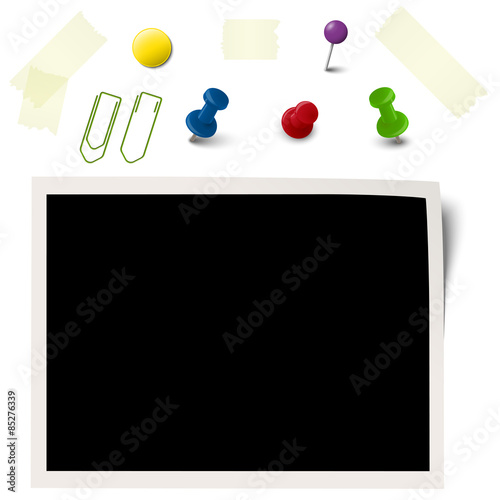  old photo with office accessories