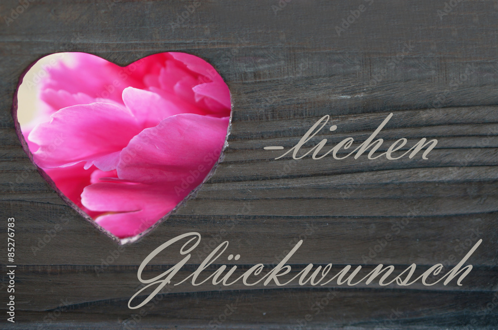 Herzlichen Glückwunsch Stock Photo Adobe Stock