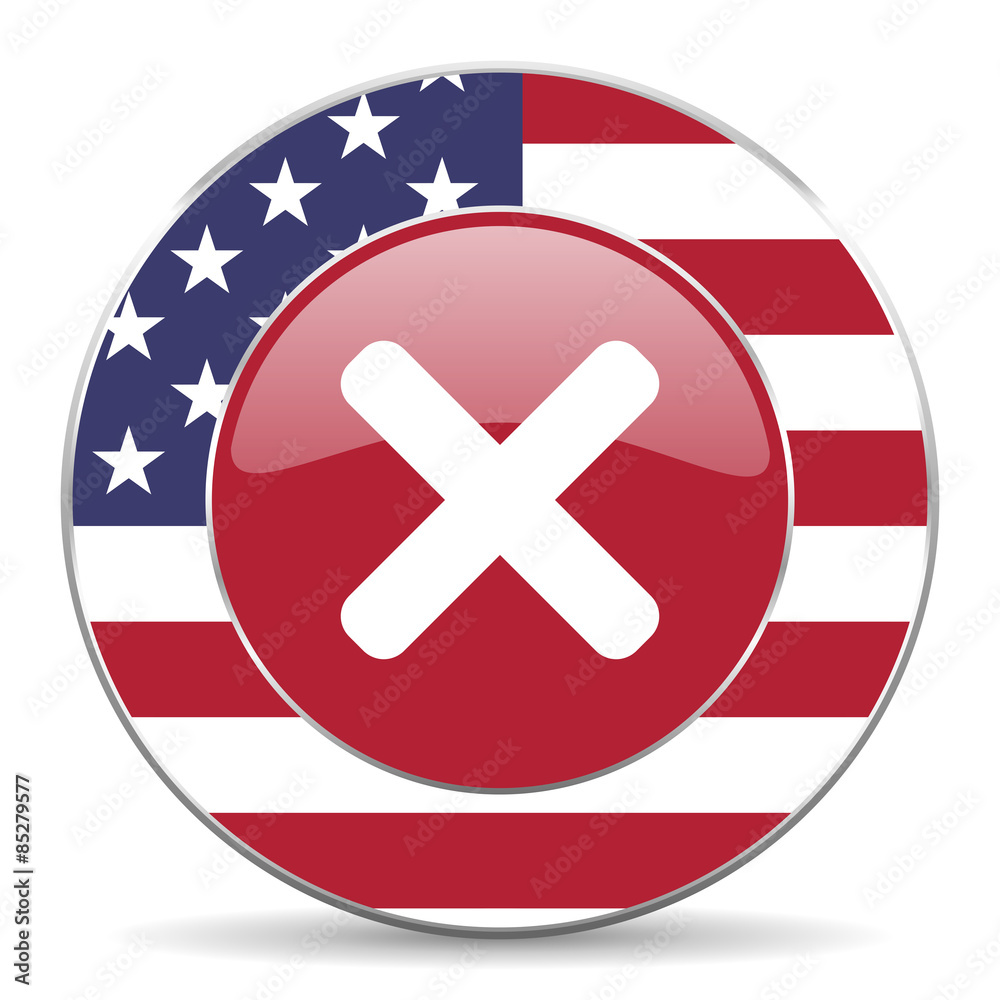 Obraz premium cancel american icon