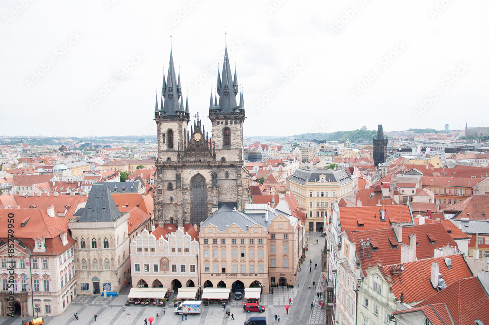 panorama of Prague