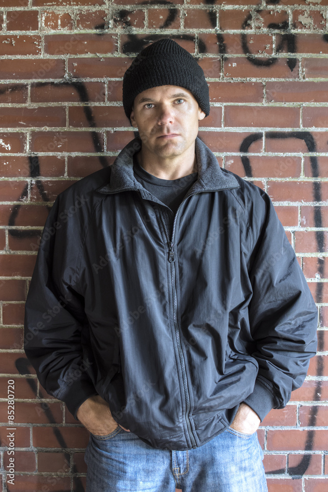 Man in urban setting