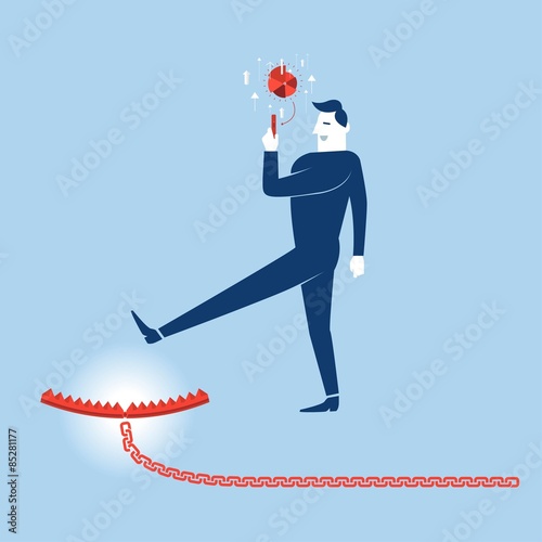 Businessman action concept