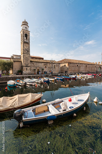 Boat on lake Garda
