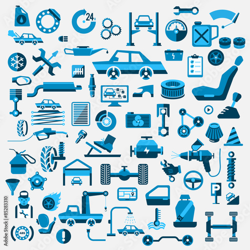 Car Service Icon set