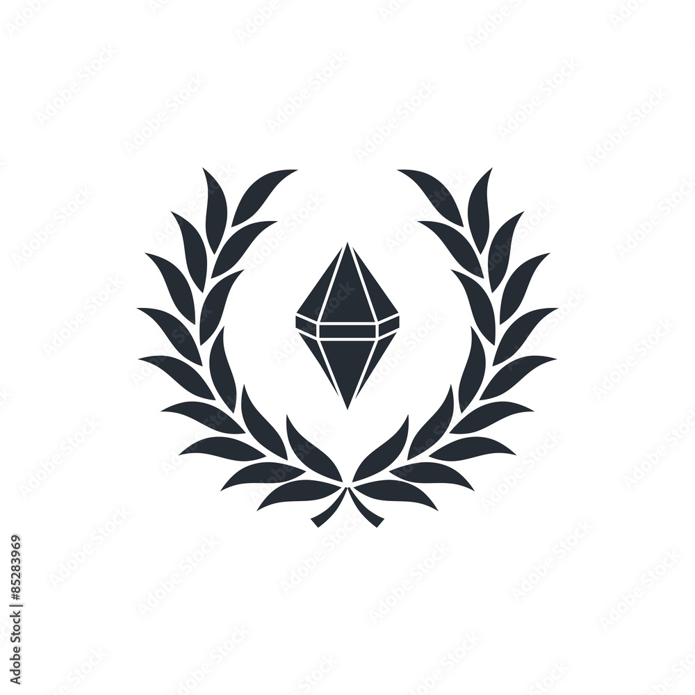 Obraz premium diamond inside wreath