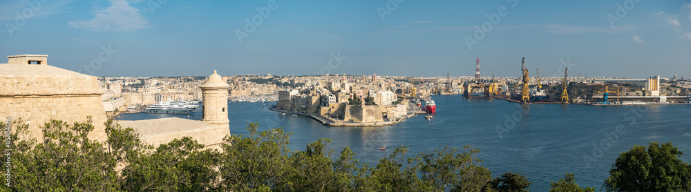 Panorama Hafen Valletta - Malta