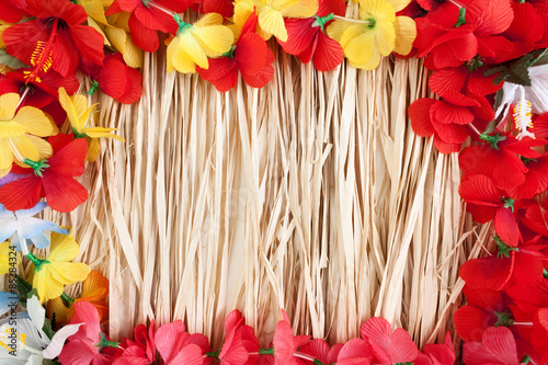 Lei & Hula Background, for holiday and travel related themes.  photo