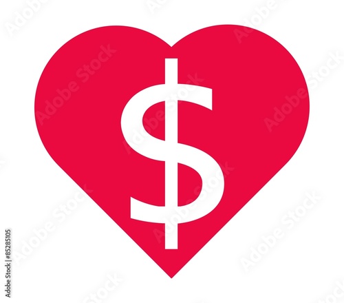 Free Download Dollar dans un cœur - GFXLoad