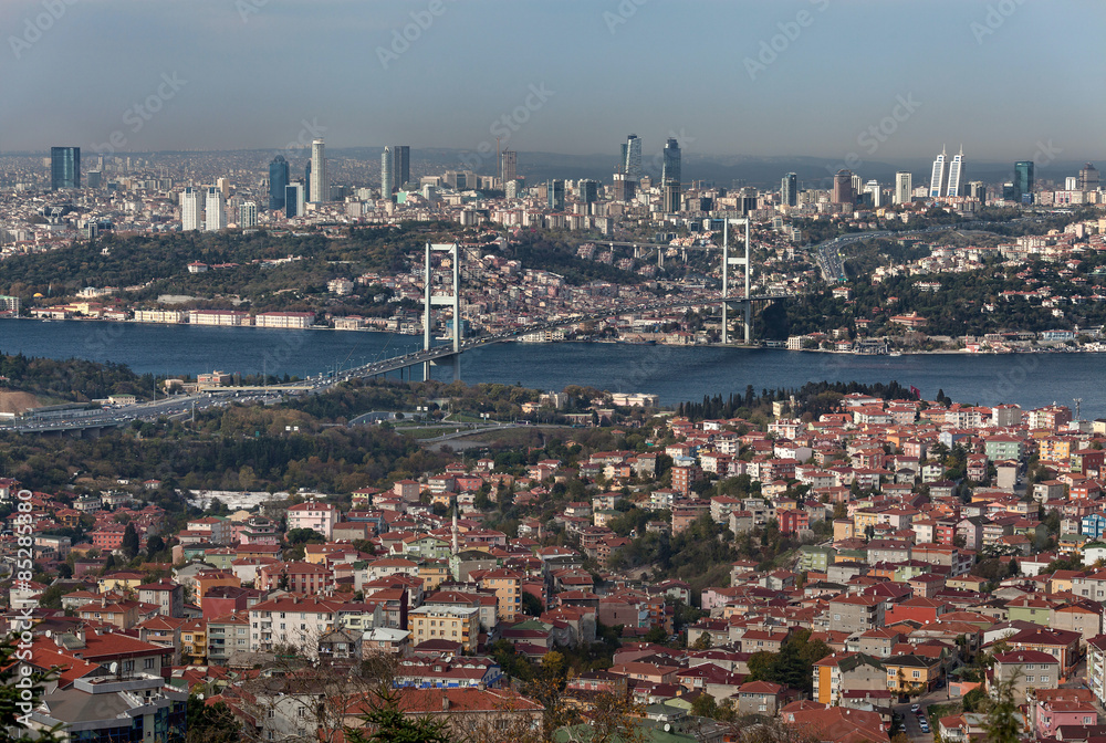 Bosphorus bridge from camlica