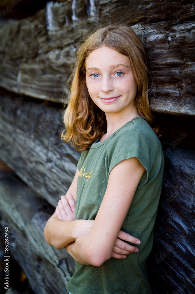 smiling teen girl smiling teen girl