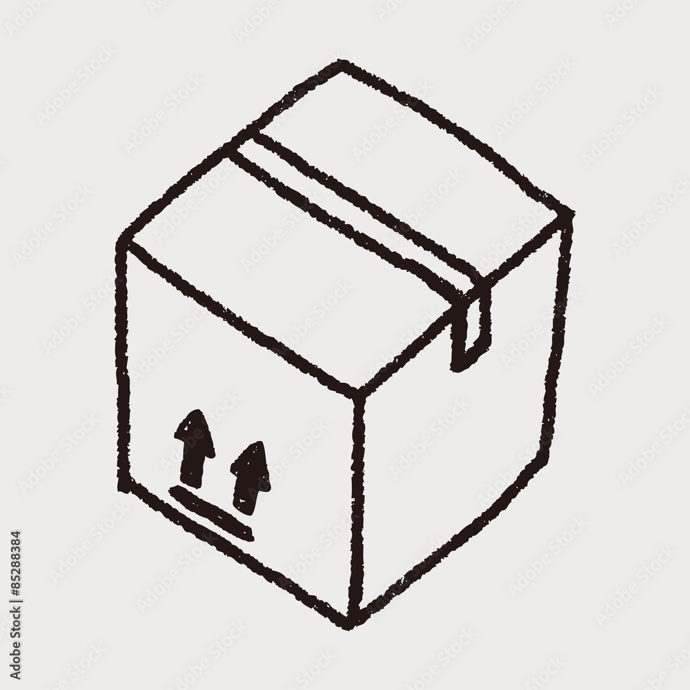 shipping box doodle shipping box doodle