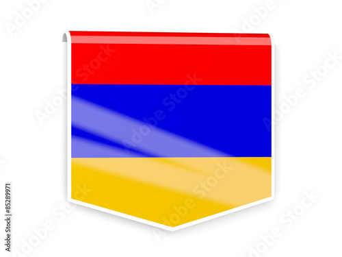 Flag label of armenia Free Download Flag label of armenia - GFXLoad