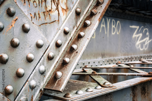Riveted Metal Surface