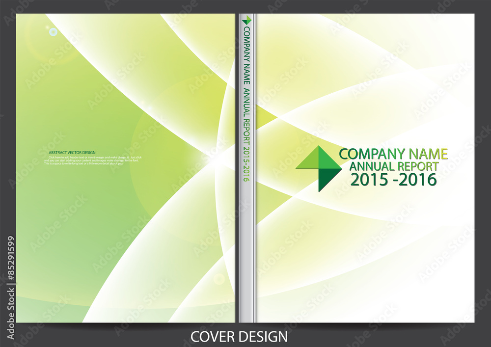 Fototapeta premium Annual report cover design