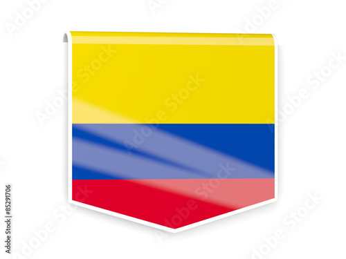 Free Download Flag label of colombia - GFXLoad