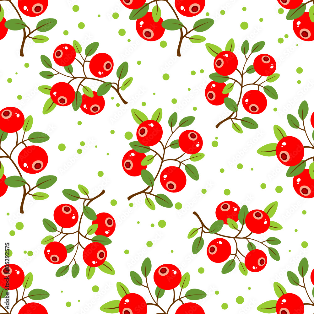 cranberry seamless pattern cranberry seamless pattern