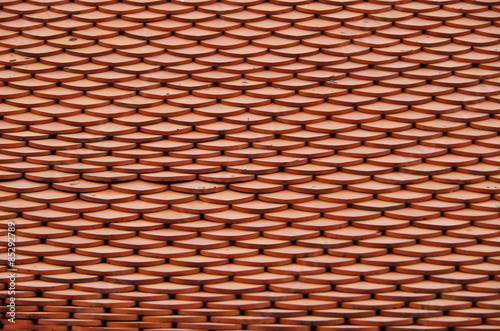 old red brick roof background texture