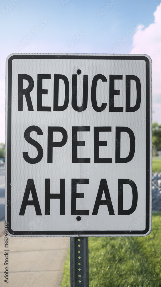 reduce speed ahead