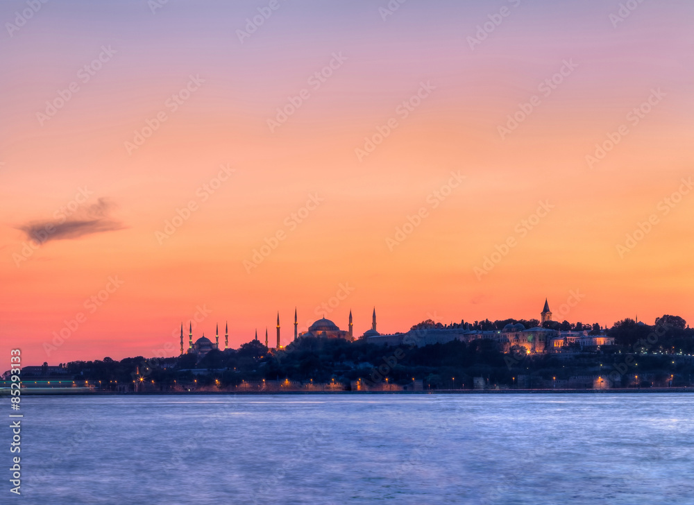 Famous peninsula of istanbul