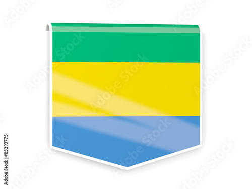 Flag label of gabon Free Download Flag label of gabon - GFXLoad
