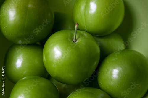 Green plums photo