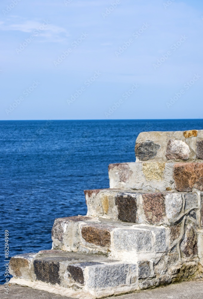 Steintreppe an der Ostsee