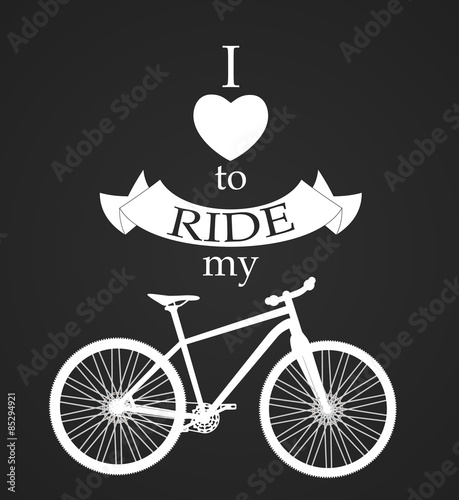 Retro Bicycle Background Vector Illustrator