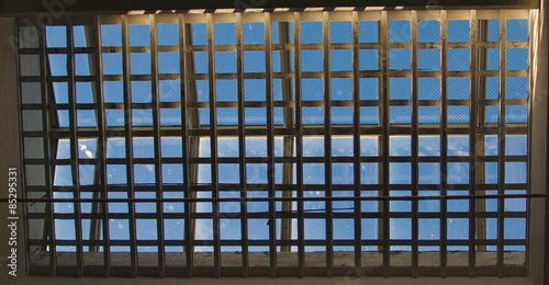 Billede på lærred Alcatraz Cellblock Skylight