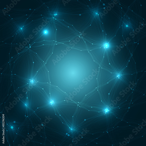 Abstract Brain Network Background | EPS10 Vector Illustration