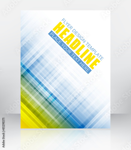 Abstract vector background for flyer or brochure. Design for print, publishing or working presentation.