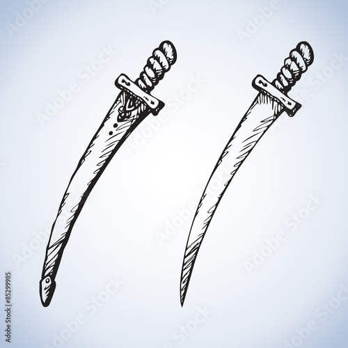 Sabre. Vector drawing