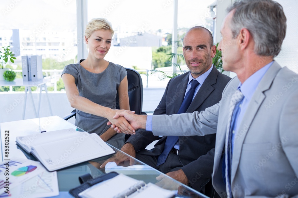 Business team having a meeting