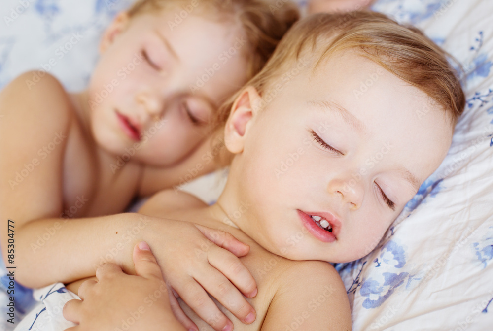 charming little brother and sister asleep charming little brother and sister asleep
