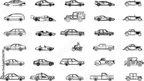 Cars vector set