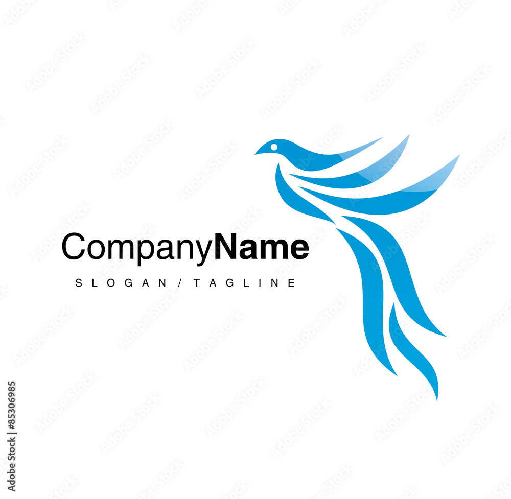 Fototapeta premium Bird logo icon vector
