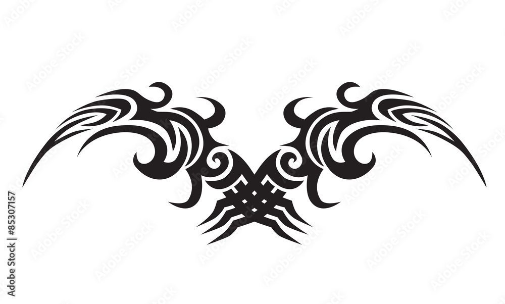 Tattoo tribal vector. Tattoo pattern. Patterned design