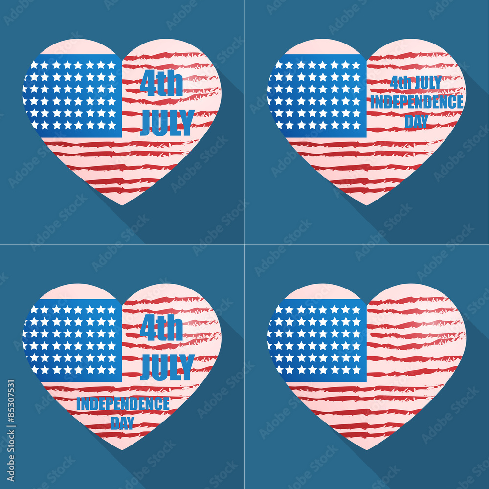 Obraz premium love for the United States