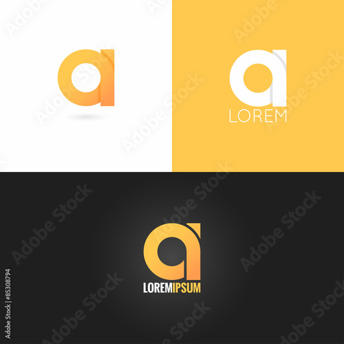 letter  logo design icon set background