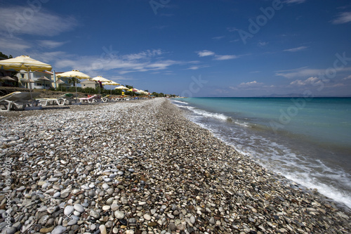 Ialysos beach in the island of Rhodes, Greece