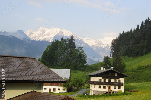 Typical Alpine village, Gosau, Austria