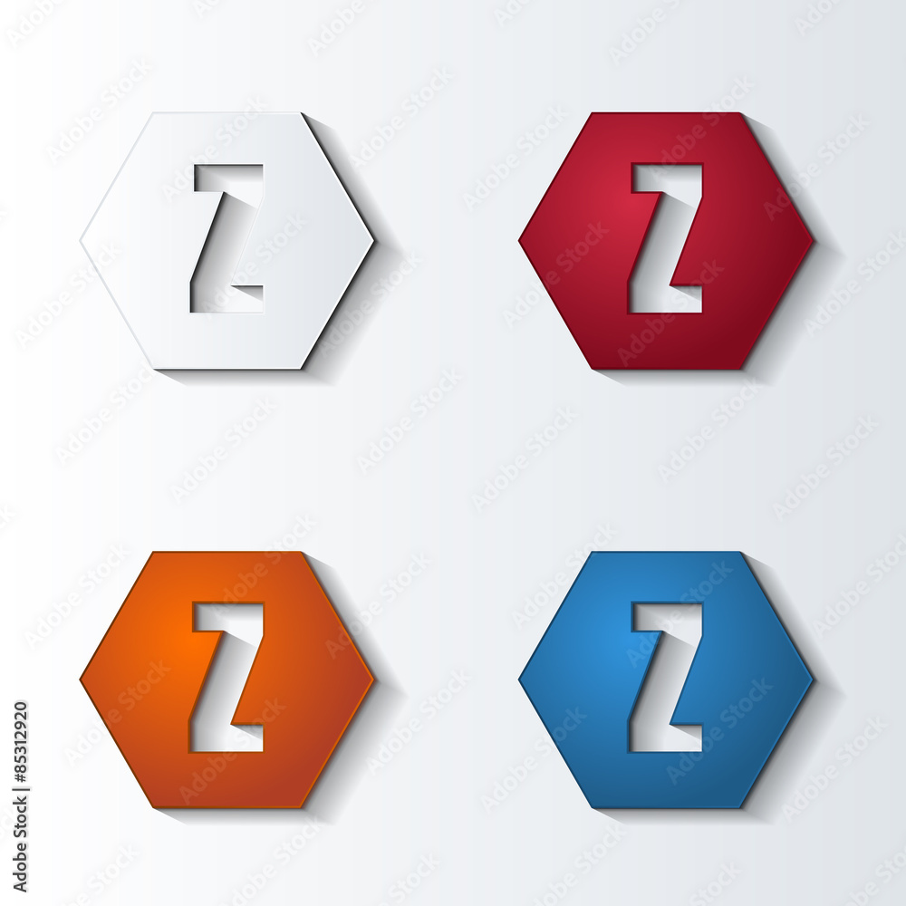 Fototapeta premium icon4colors_hexagon_054
