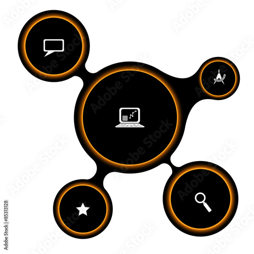 Black business abstract background with black elements. Vector i
