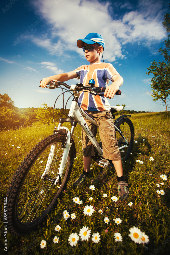 kid on bicycle. Active Leisure kid on bicycle. Active Leisure