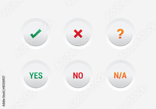 Yes, No & N/A Buttons
