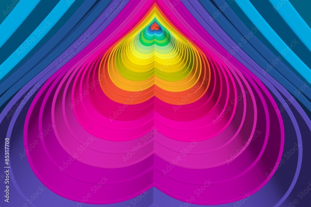 Obraz premium abstract background with lines heart color 