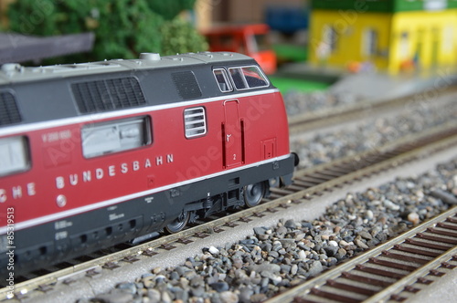 Old germany train locomotive model