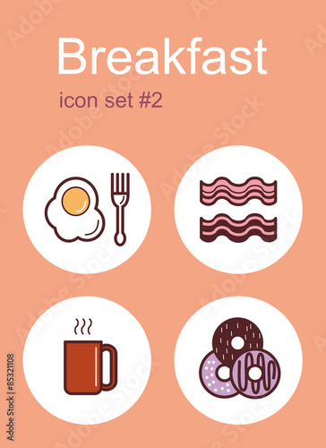 Breakfast icons