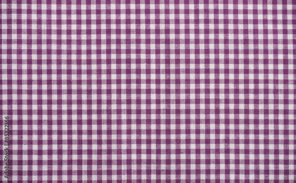Tischdecke kariert violett lila weiß