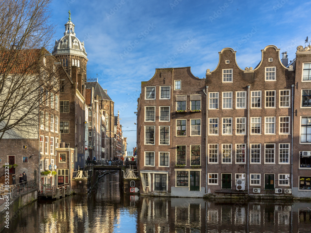 Historic canal houses Amsterdam