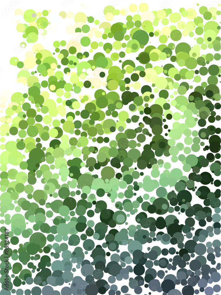 Color step of green and yellow bubble pattern Color step of green and yellow bubble pattern